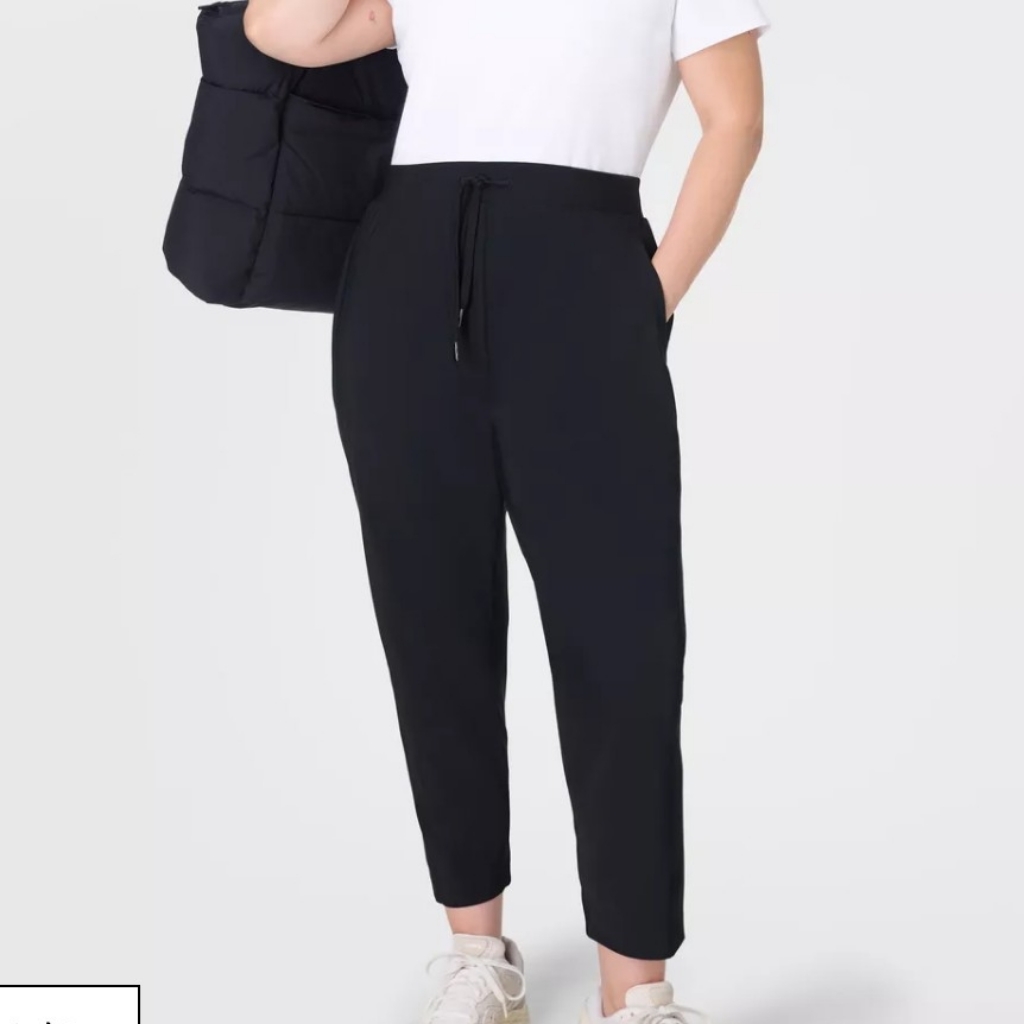 Sweaty Betty Women’s Explorer Pants, Athletic Athleisure Stretchy Black Sz 4